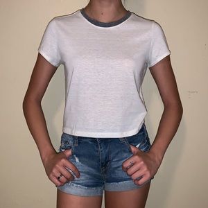 White Crop Top